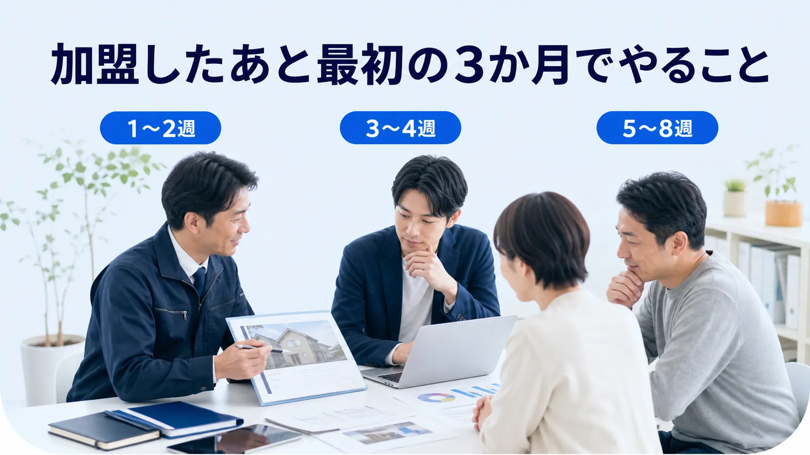 加盟したあと最初の3か月でやること