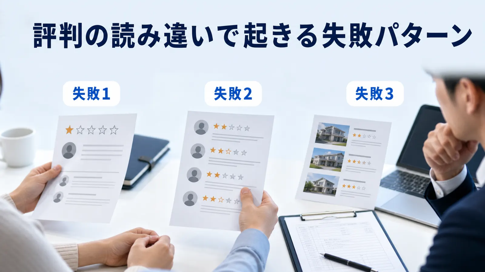 評判の読み違いで起きる失敗パターン
