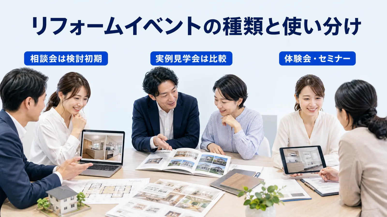 リフォームイベントの種類と使い分け