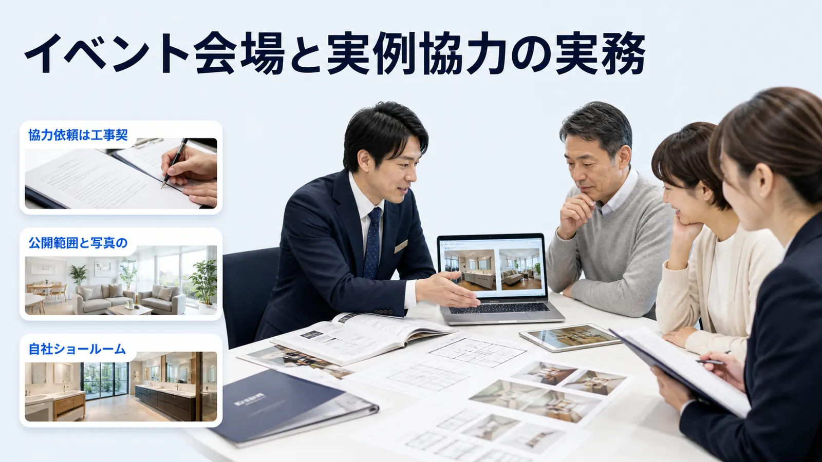 イベント会場と実例協力の実務