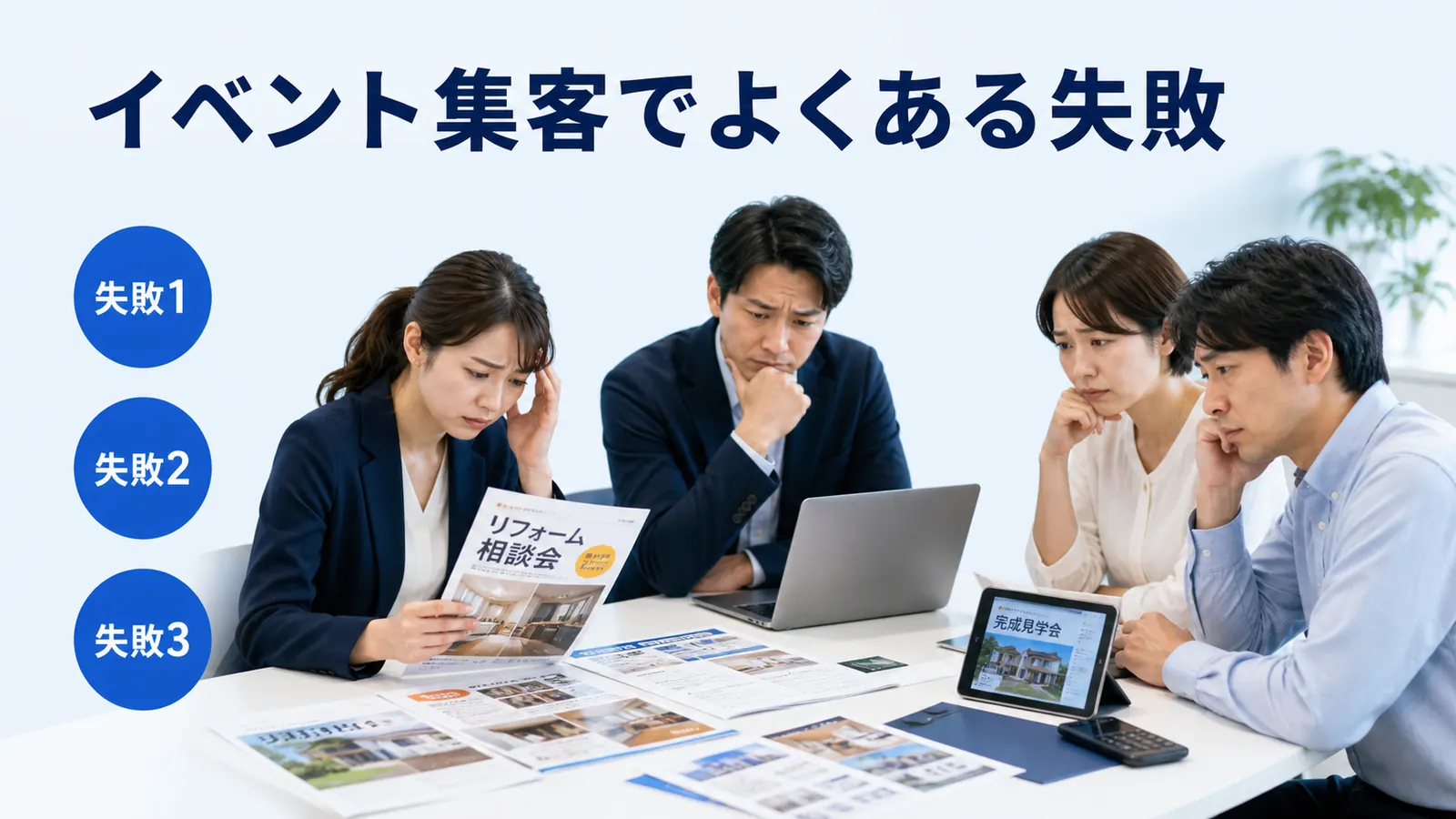 イベント集客でよくある失敗