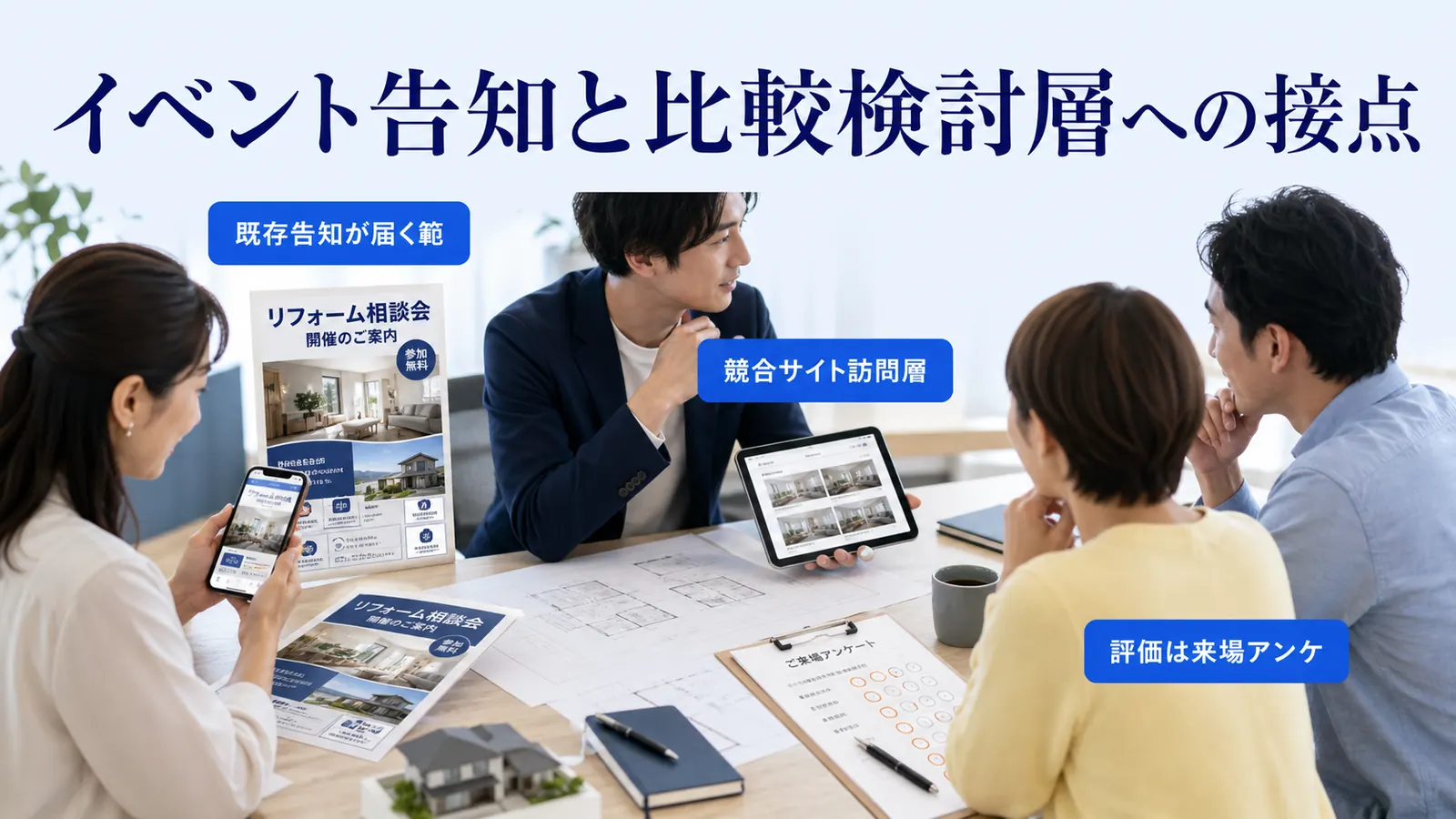 イベント告知と比較検討層への接点