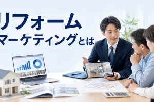 リフォームマーケティングとはを内容別のオリジナル構図で整理した解説画像