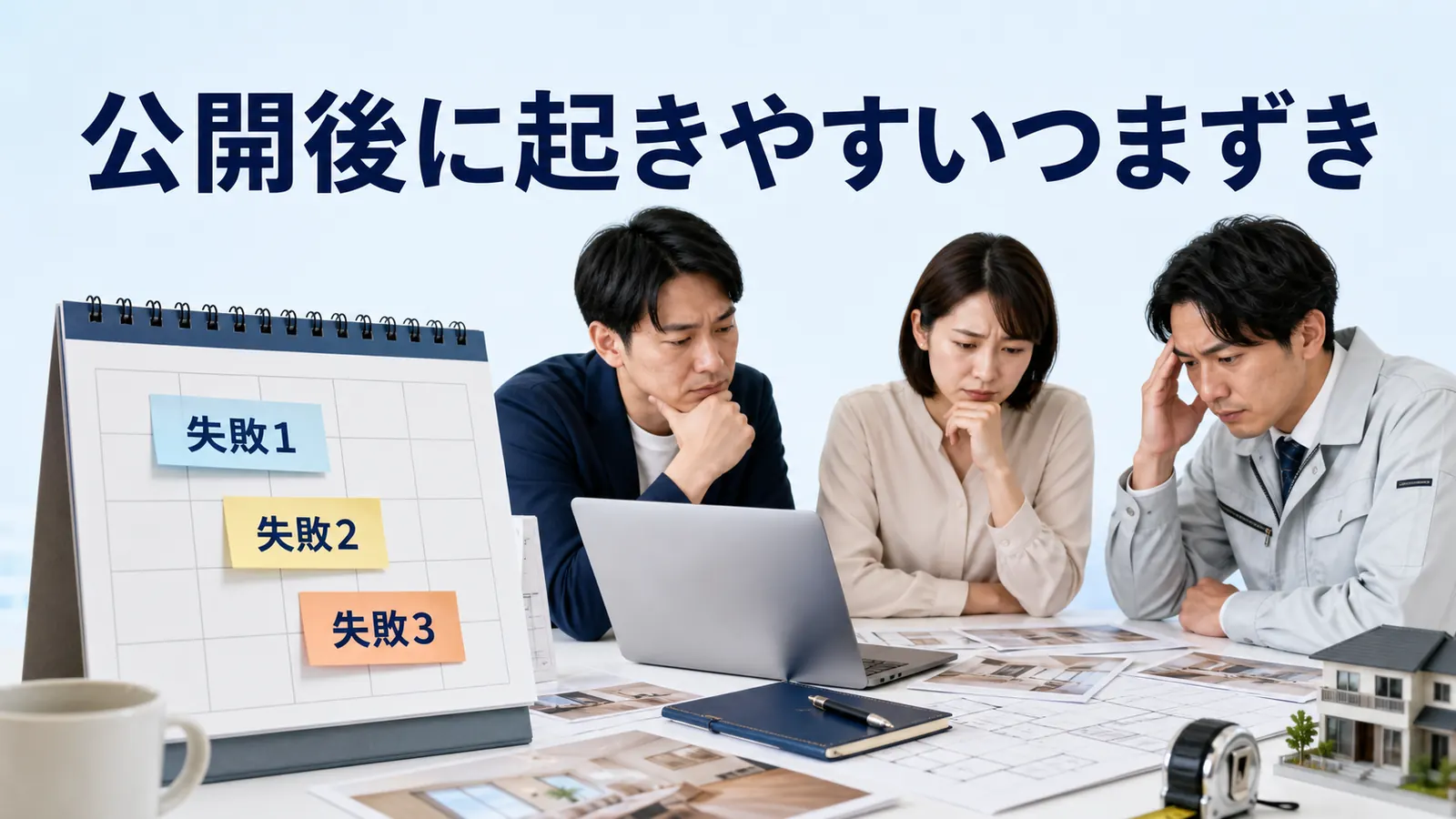 公開後に起きやすいつまずき
