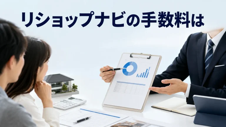 リショップナビの手数料はを内容別のオリジナル構図で整理した解説画像
