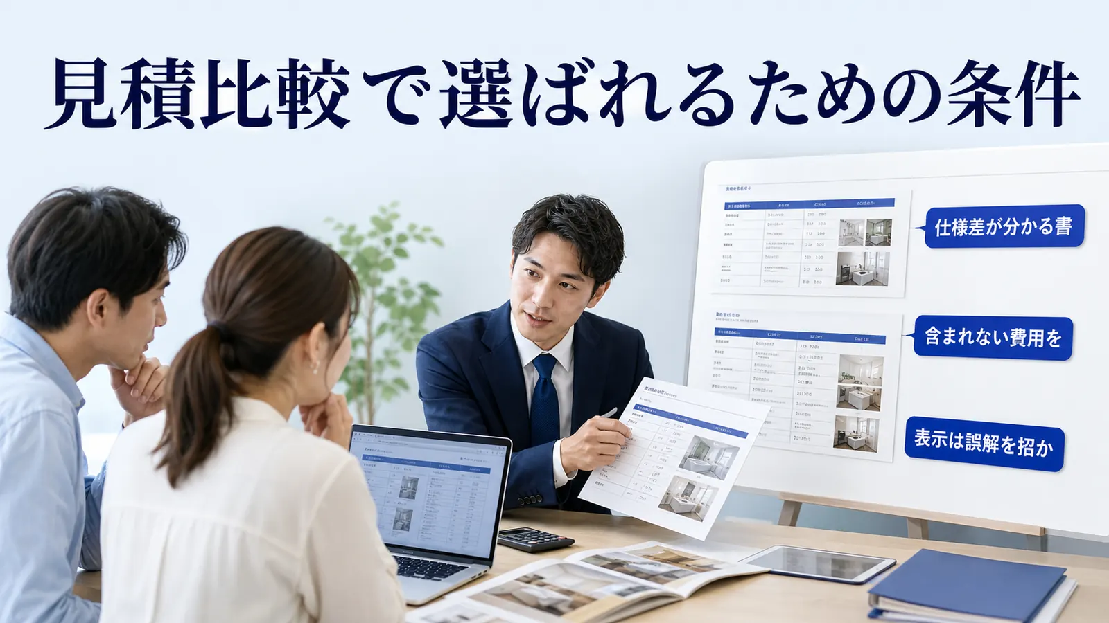 見積比較で選ばれるための条件