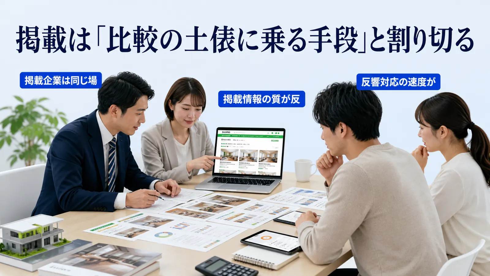 掲載は「比較の土俵に乗る手段」と割り切る