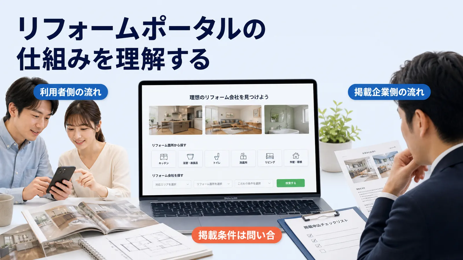 リフォームポータルの仕組みを理解する
