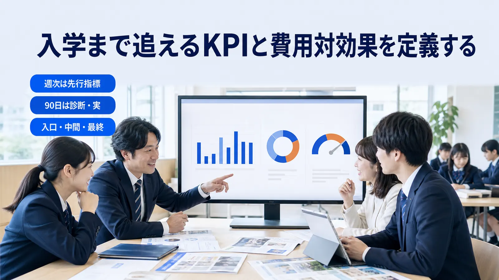 入学まで追えるKPIと費用対効果を定義する