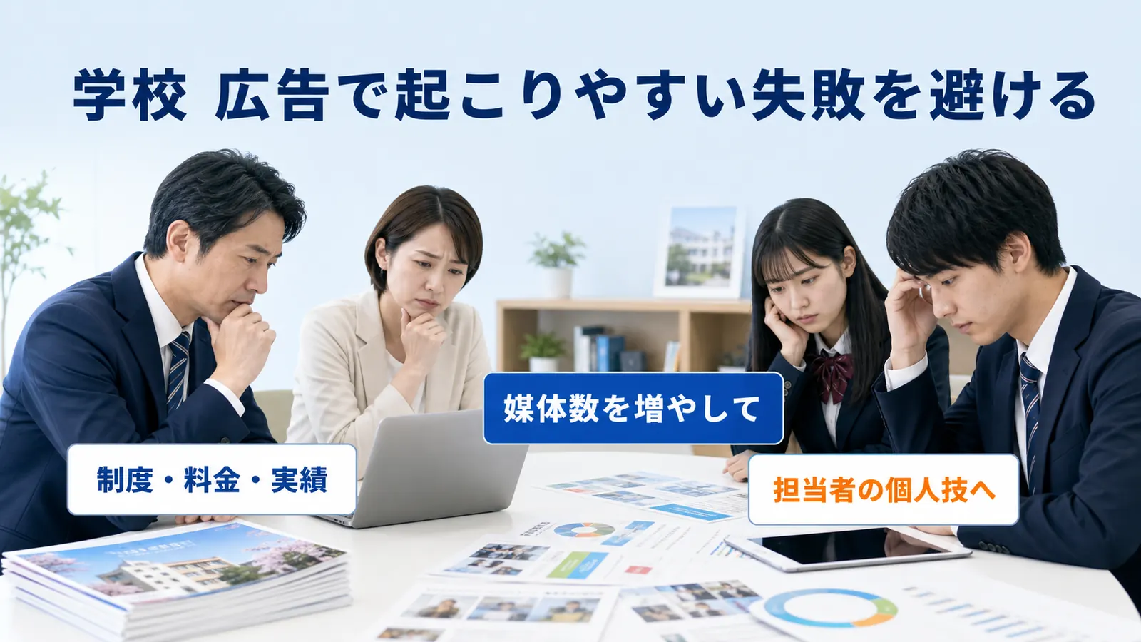 学校 広告で起こりやすい失敗を避ける