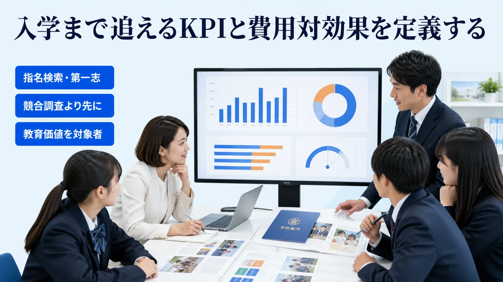 入学まで追えるKPIと費用対効果を定義する