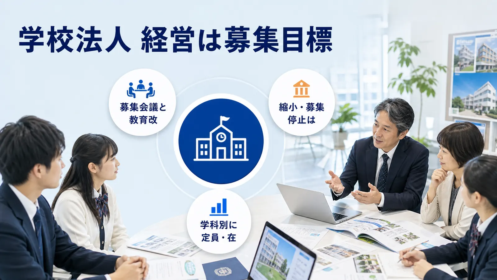 学校法人 経営は募集目標