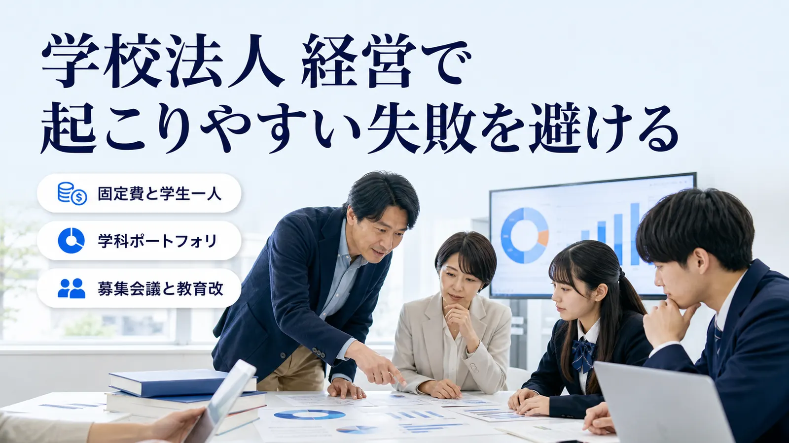 学校法人 経営で起こりやすい失敗を避ける