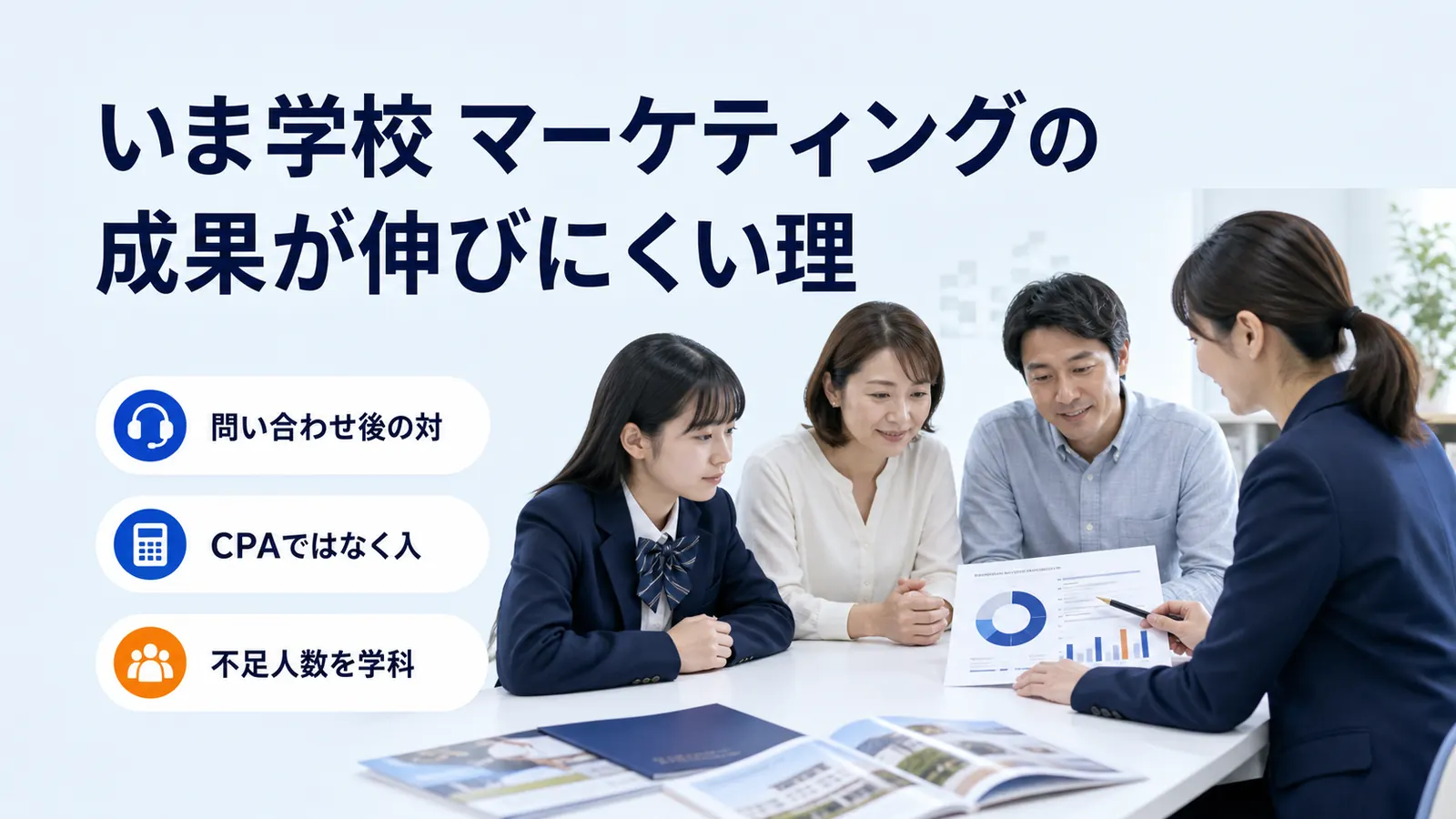 いま学校 マーケティングの成果が伸びにくい理