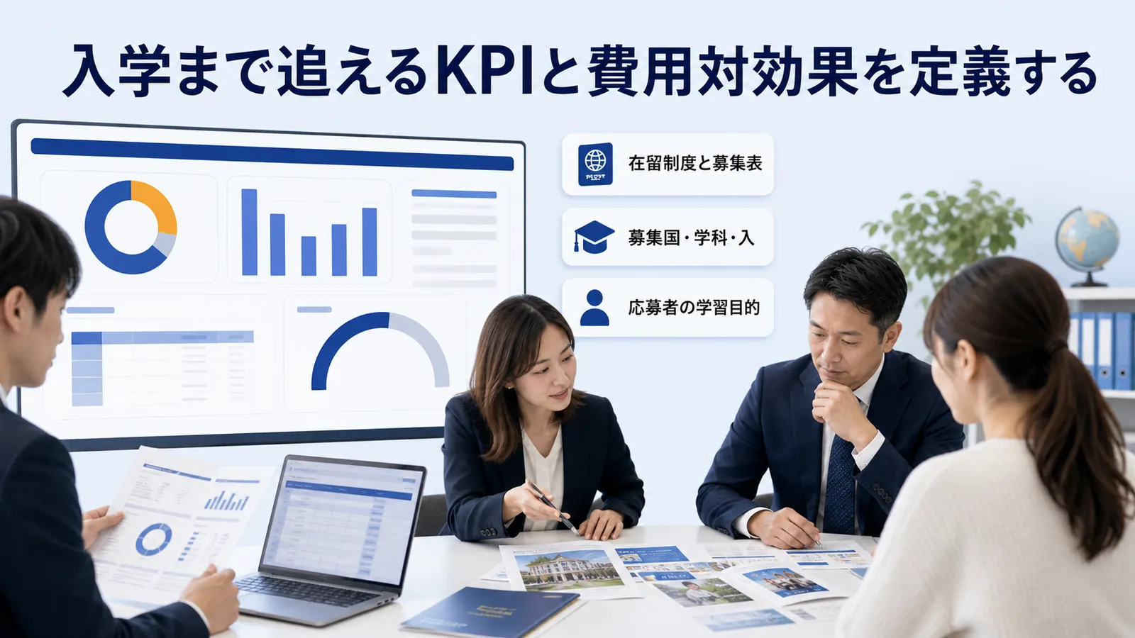 入学まで追えるKPIと費用対効果を定義する