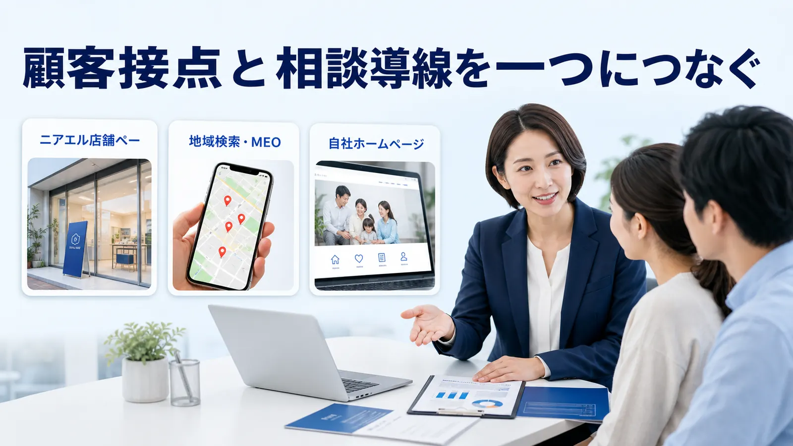 顧客接点と相談導線を一つにつなぐ