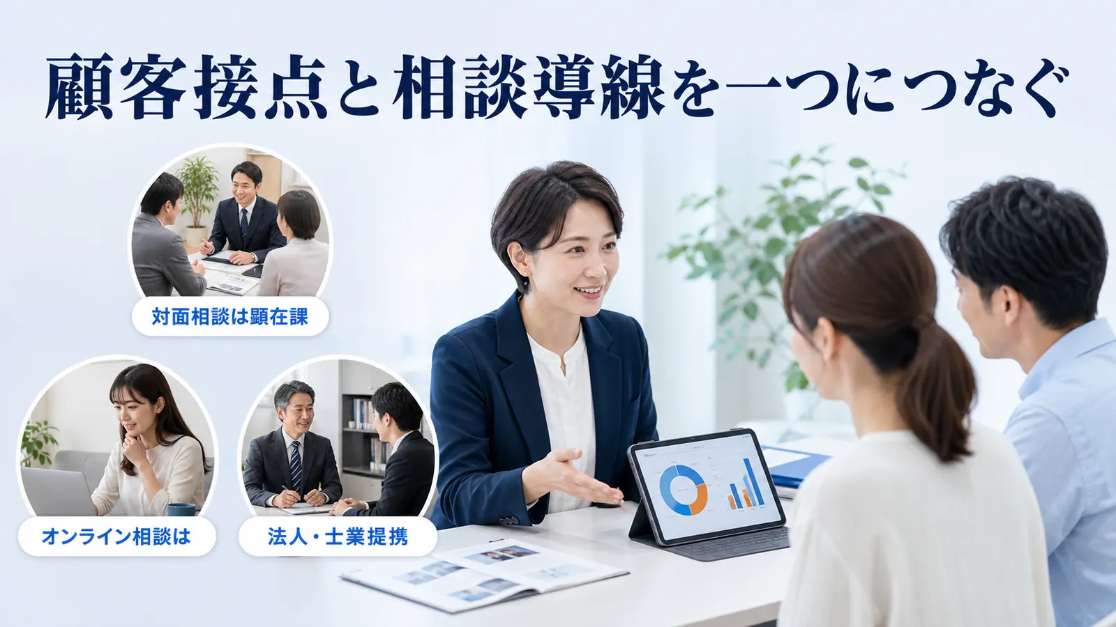 顧客接点と相談導線を一つにつなぐ