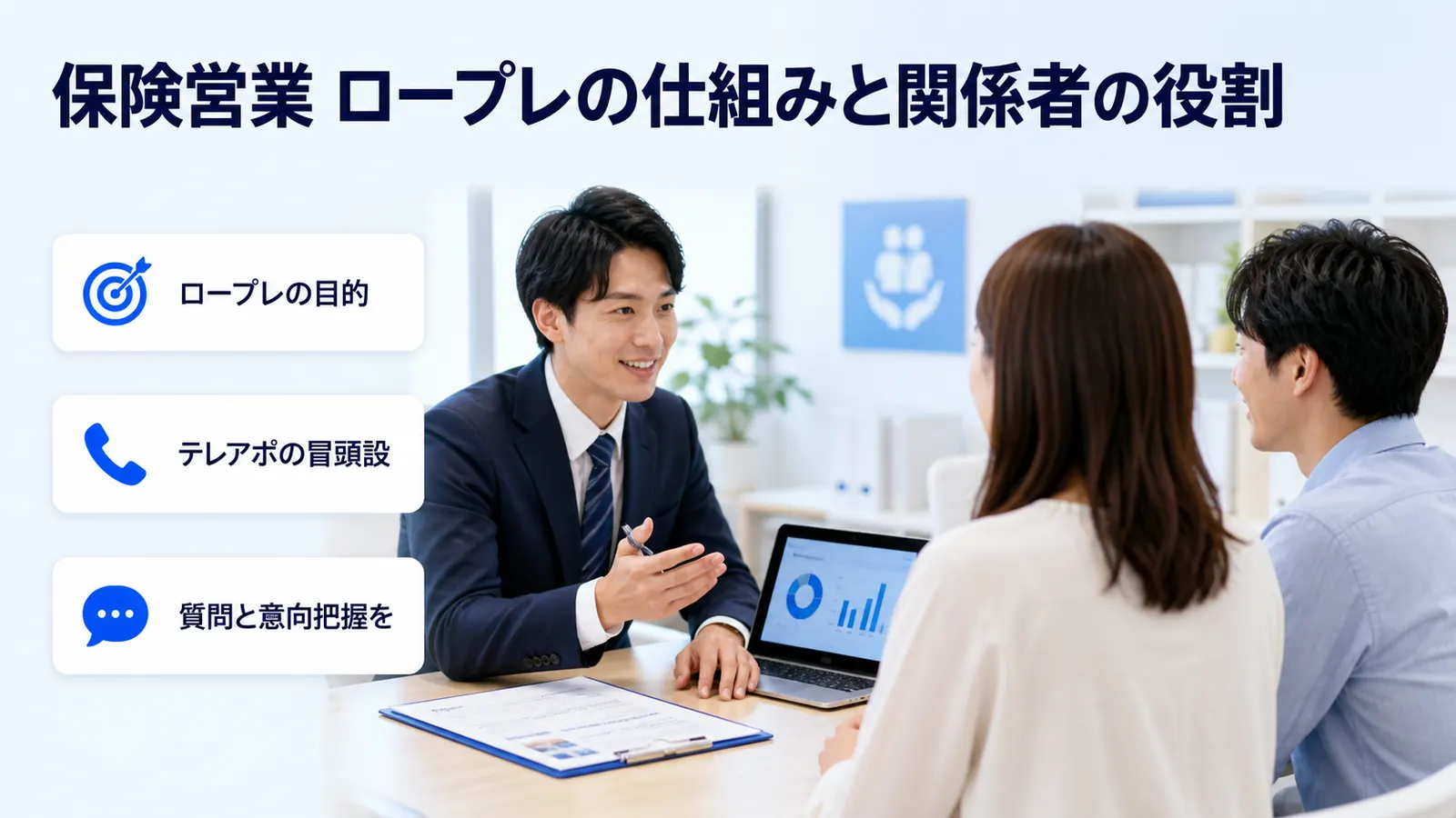 保険営業 ロープレの仕組みと関係者の役割