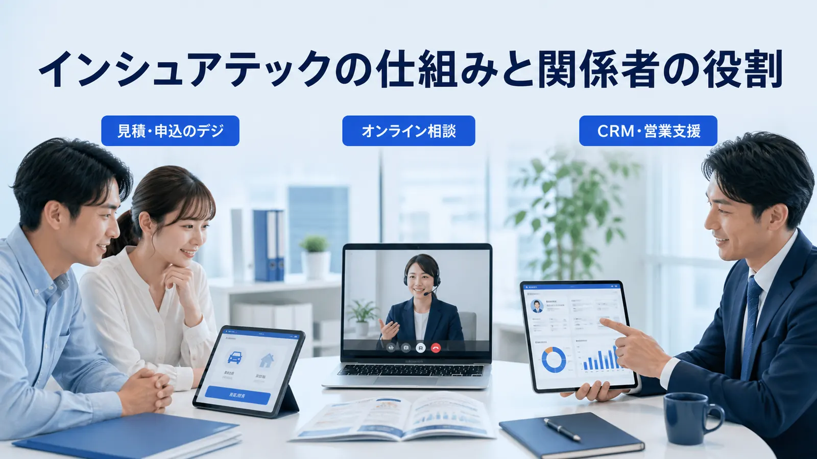 インシュアテックの仕組みと関係者の役割