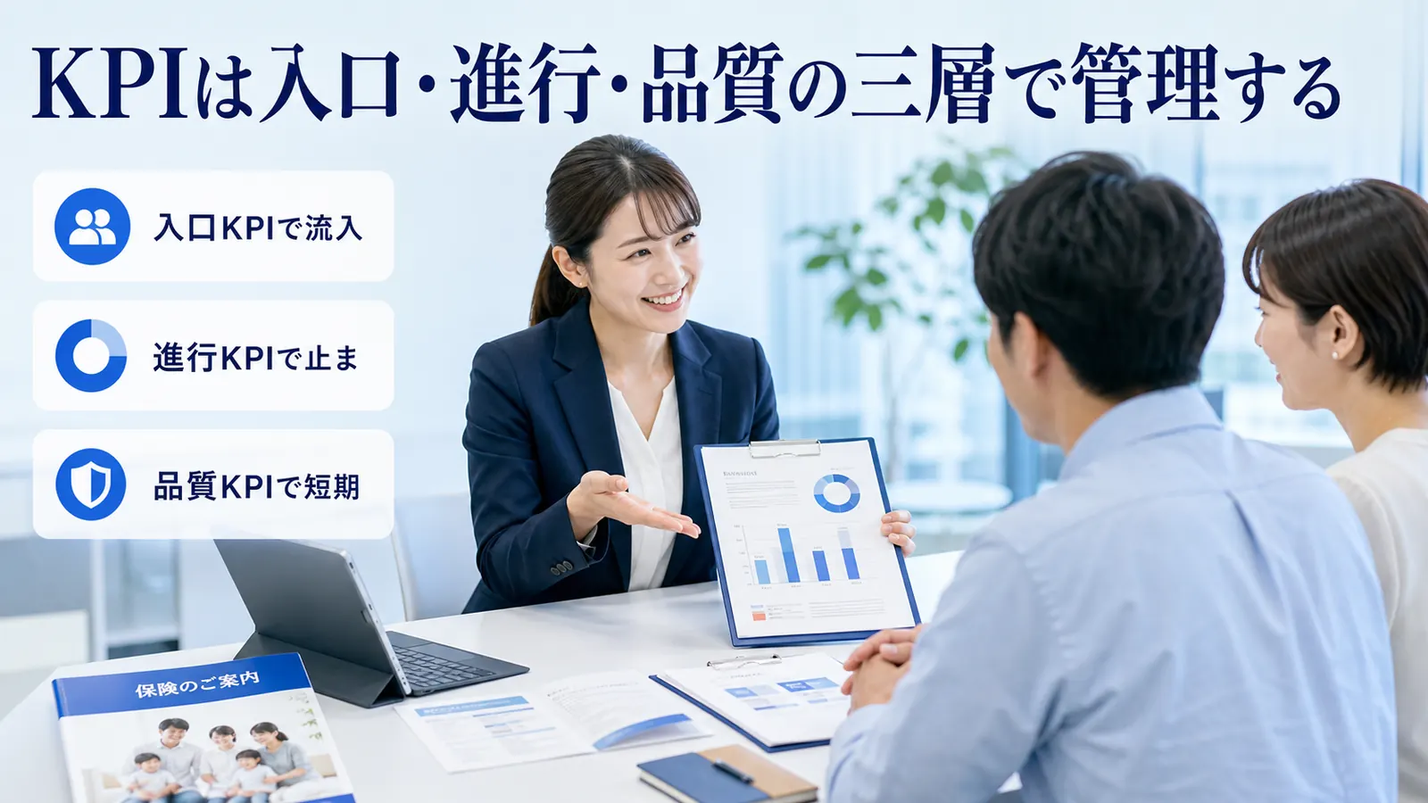 KPIは入口・進行・品質の三層で管理する