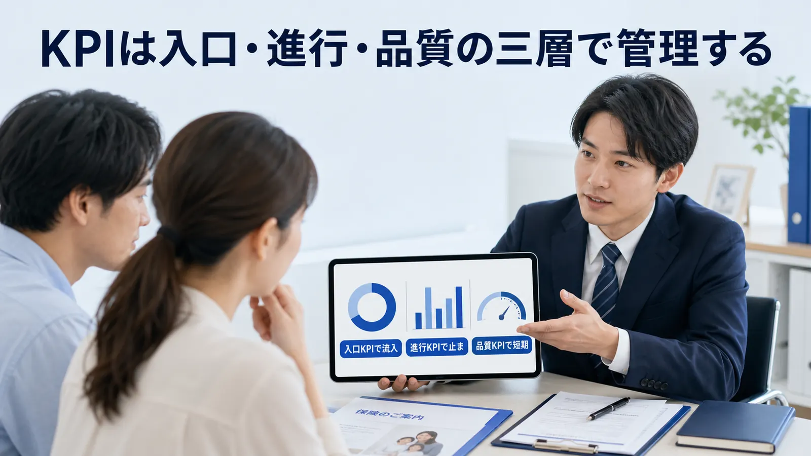 KPIは入口・進行・品質の三層で管理する