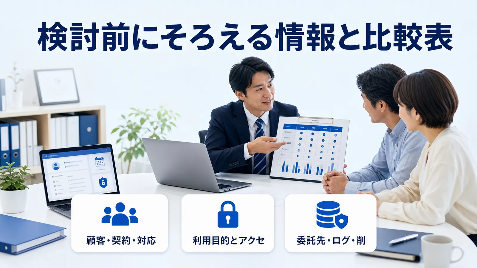 検討前にそろえる情報と比較表