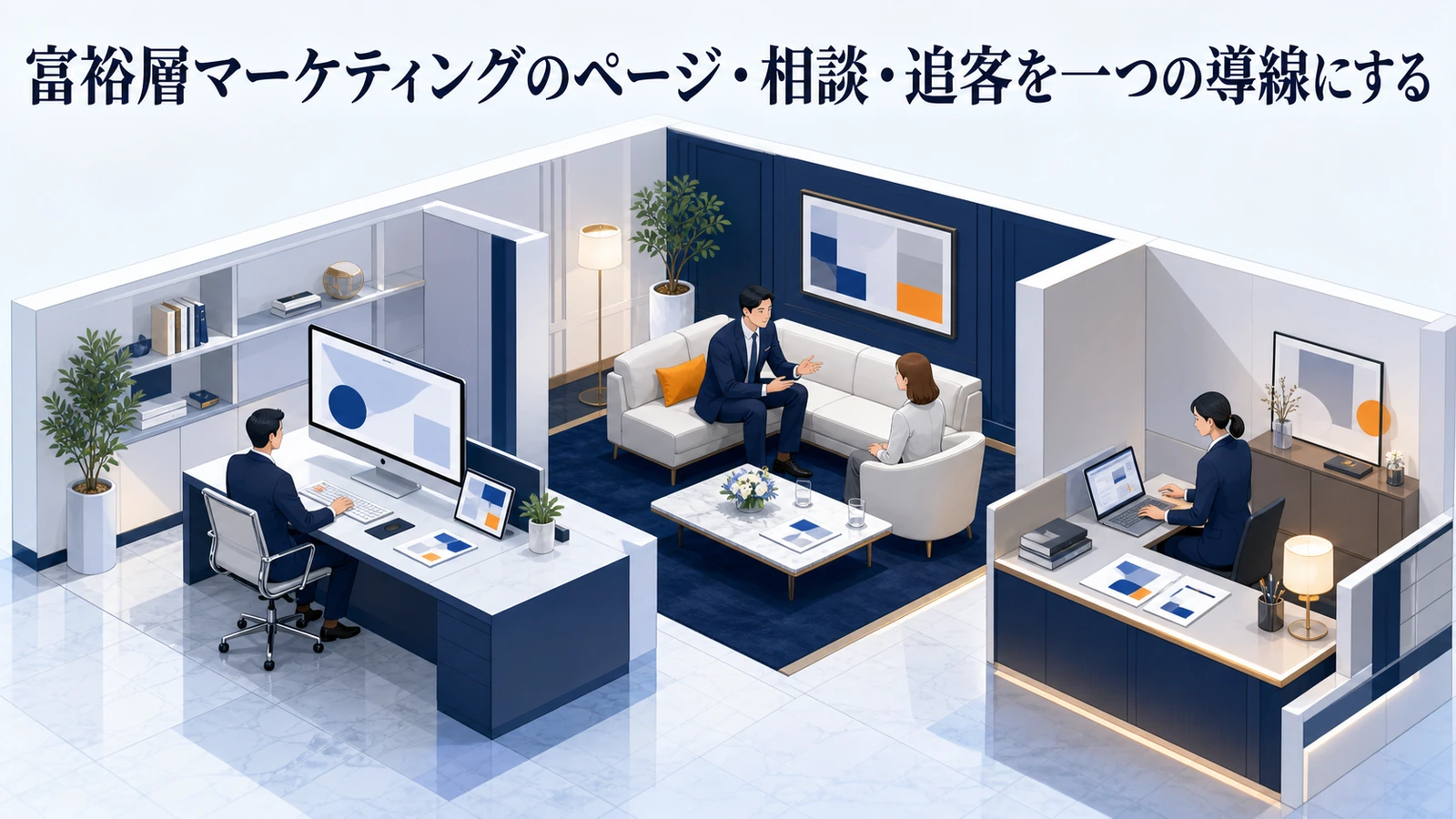 富裕層マーケティングのページ・相談・追客を一つの導線にする