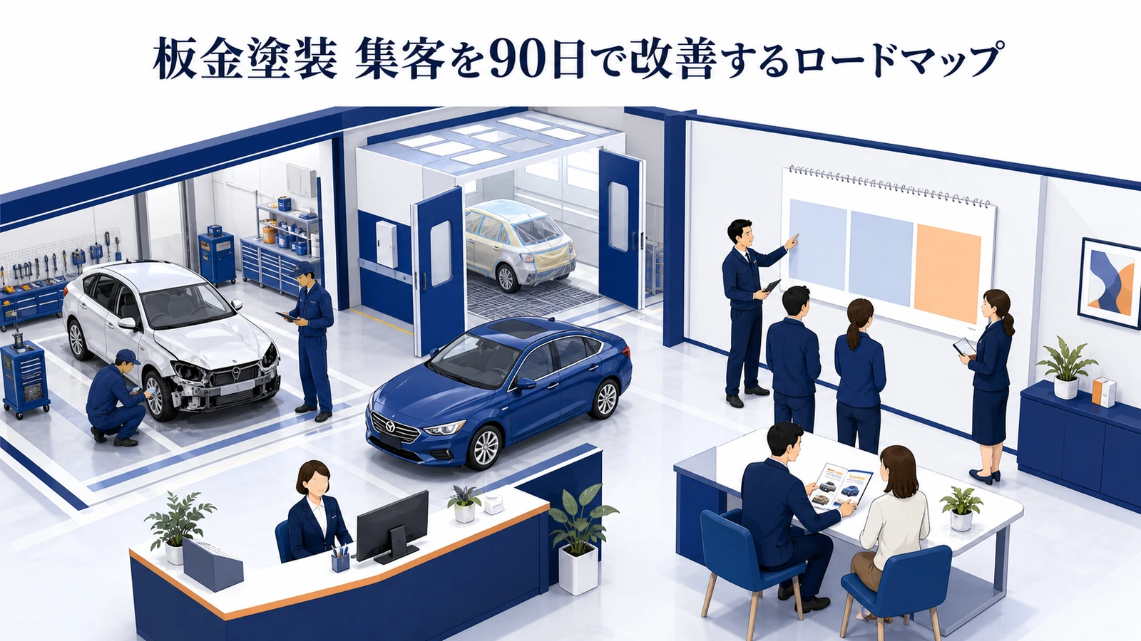 板金塗装 集客を90日で改善するロードマップ