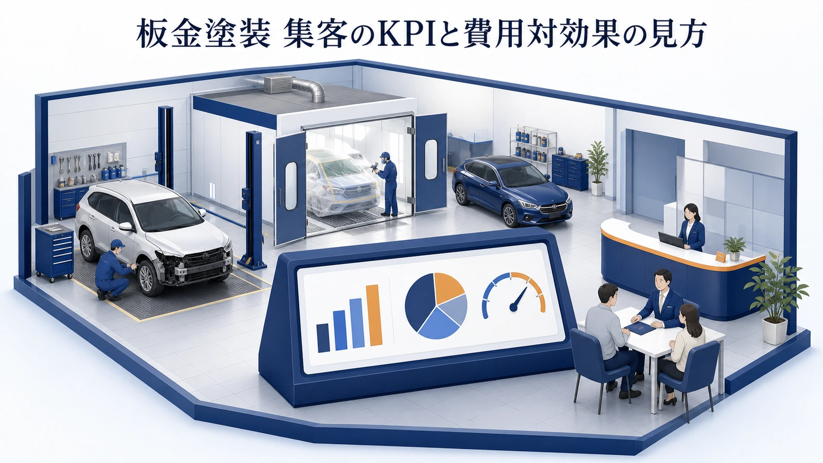 板金塗装 集客のKPIと費用対効果の見方