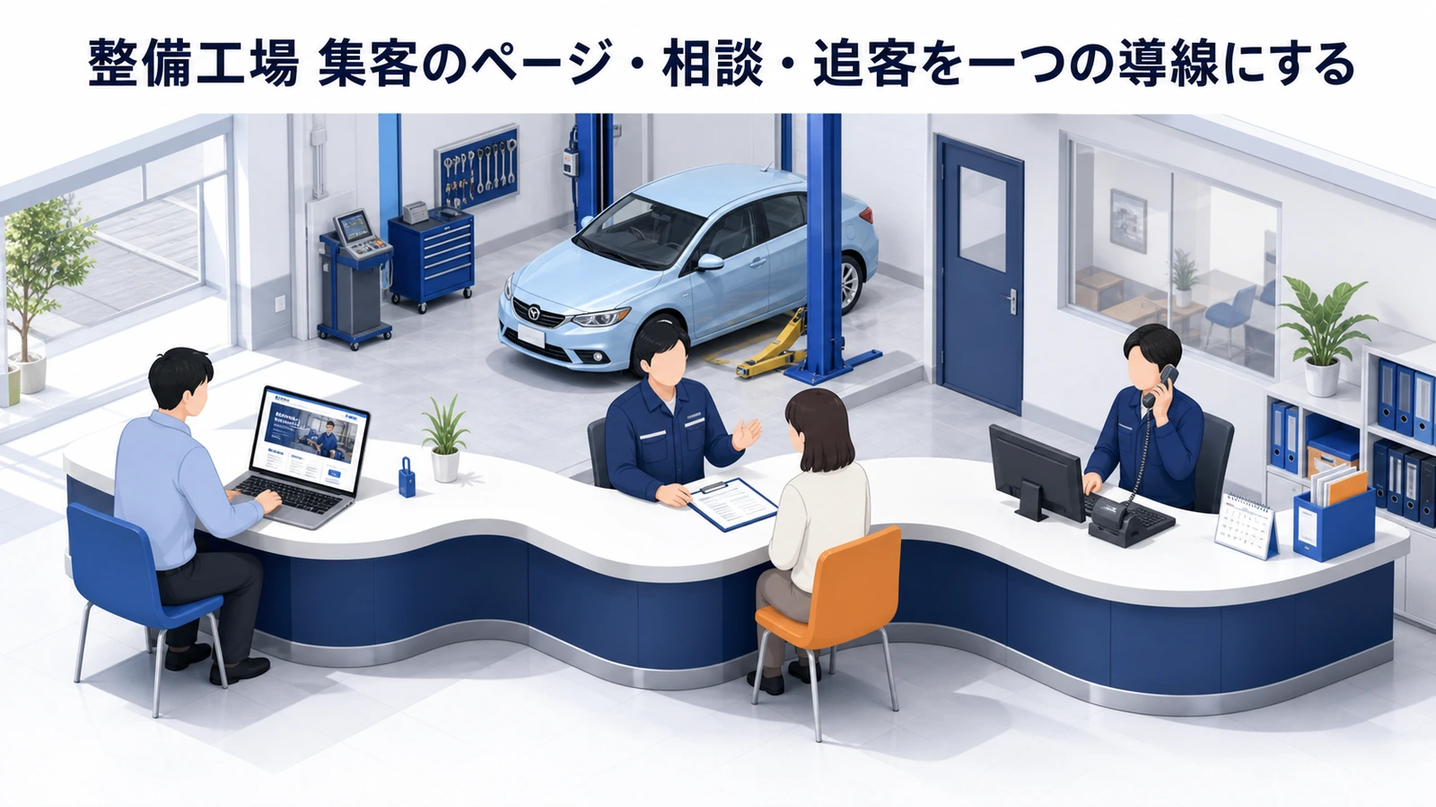 整備工場 集客のページ・相談・追客を一つの導線にする