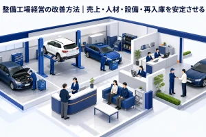 整備工場経営の改善方法|売上・人材・設備・再入庫を安定させる