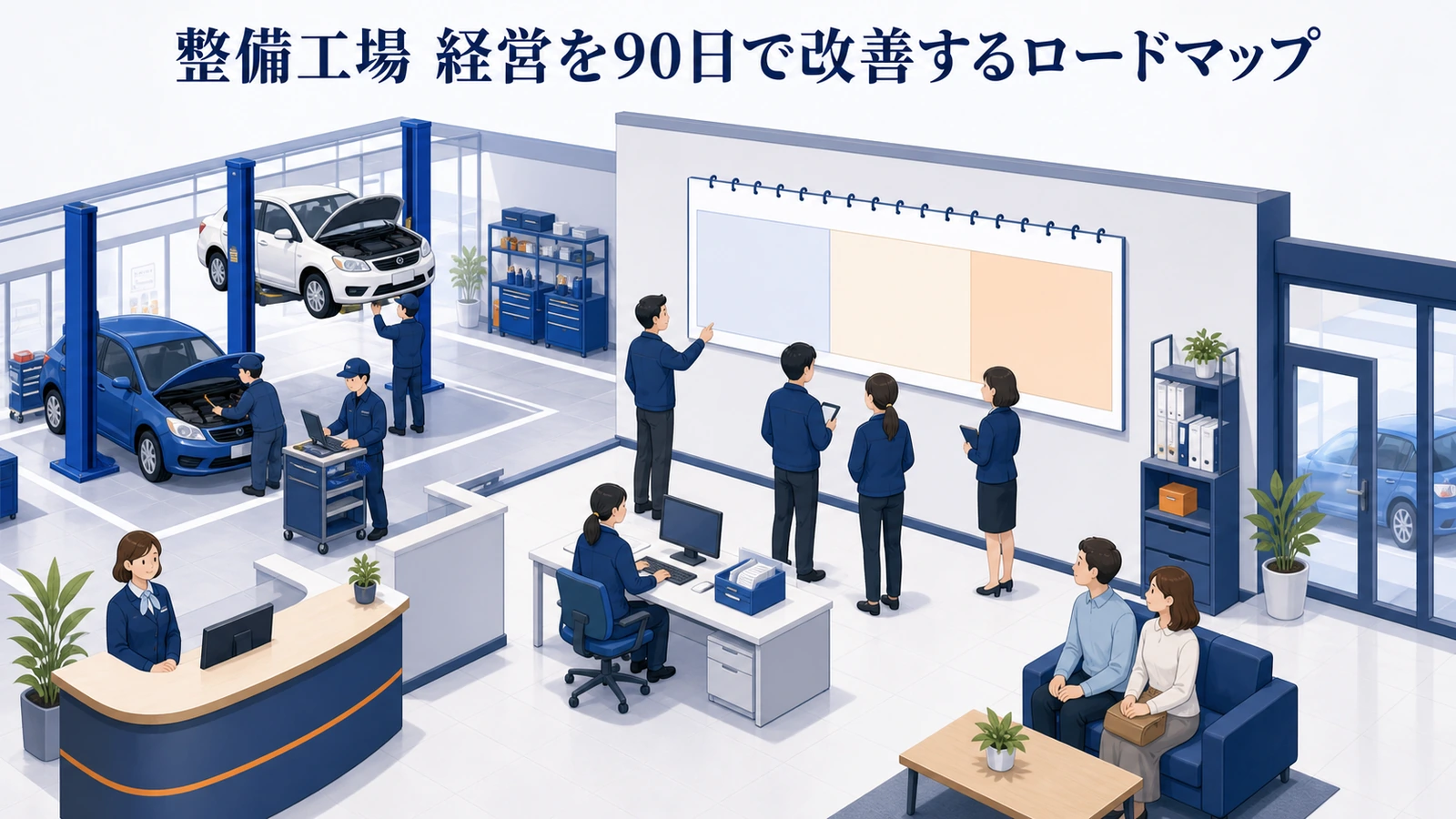 整備工場 経営を90日で改善するロードマップ