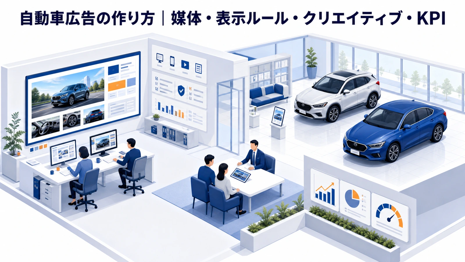 自動車広告の作り方｜媒体・表示ルール・クリエイティブ・KPI