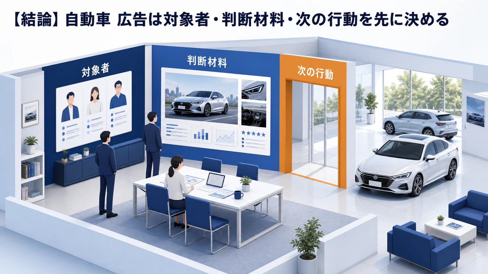 【結論】自動車 広告は対象者・判断材料・次の行動を先に決める
