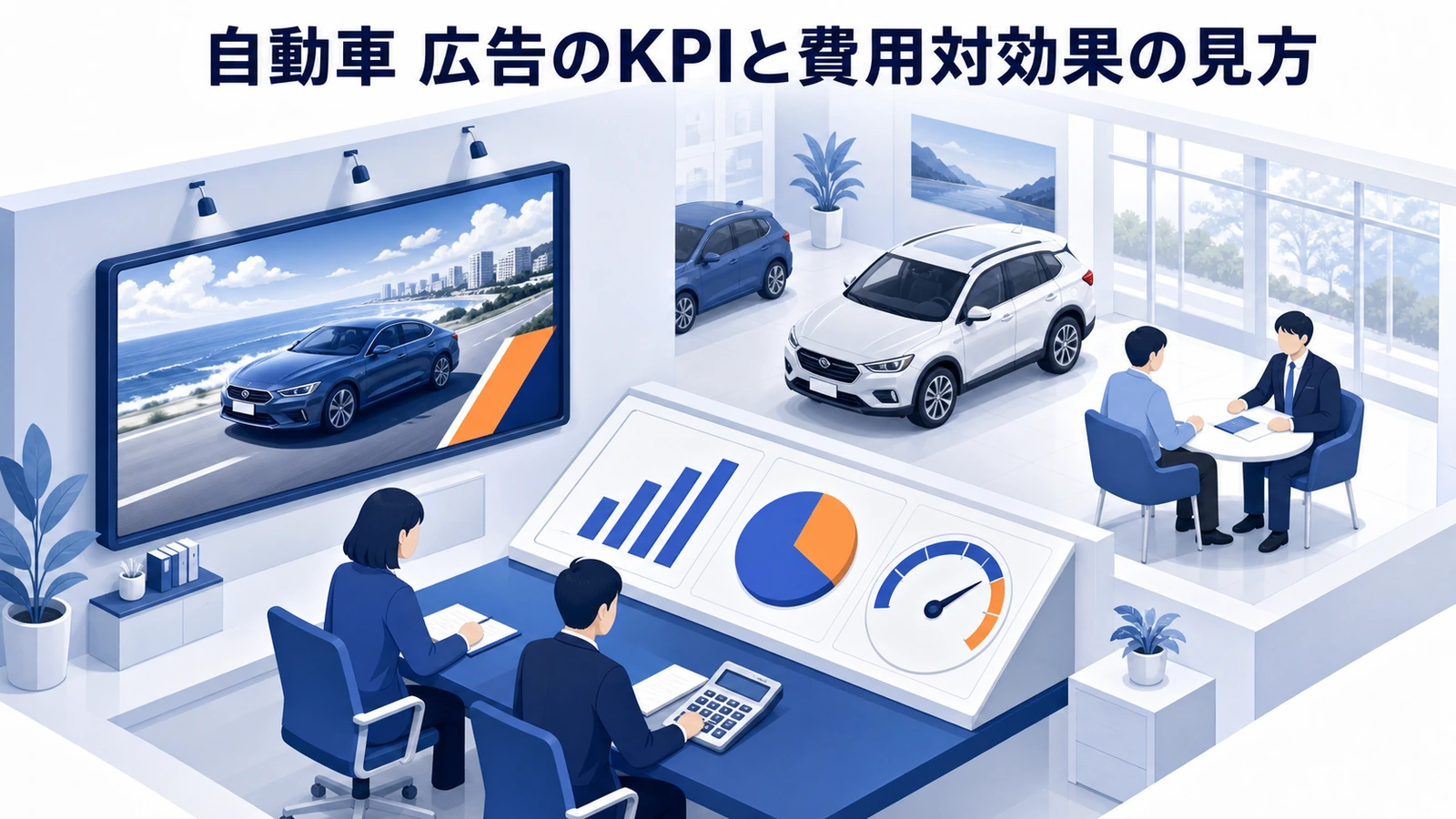自動車 広告のKPIと費用対効果の見方