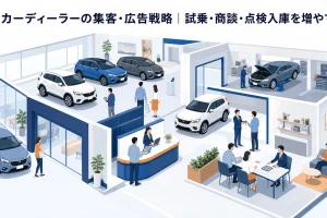 カーディーラーの集客・広告戦略|試乗・商談・点検入庫を増やす