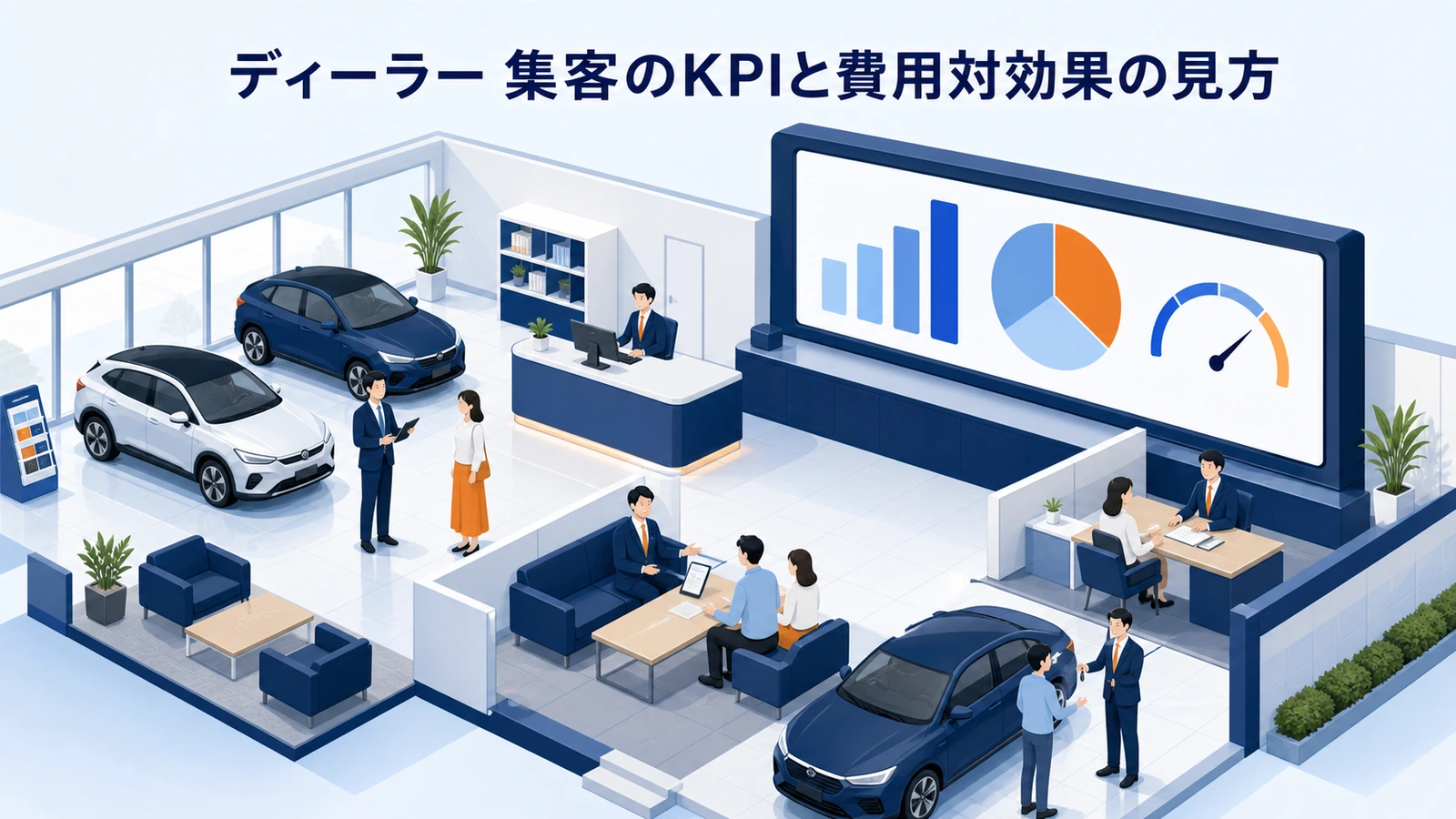 ディーラー 集客のKPIと費用対効果の見方