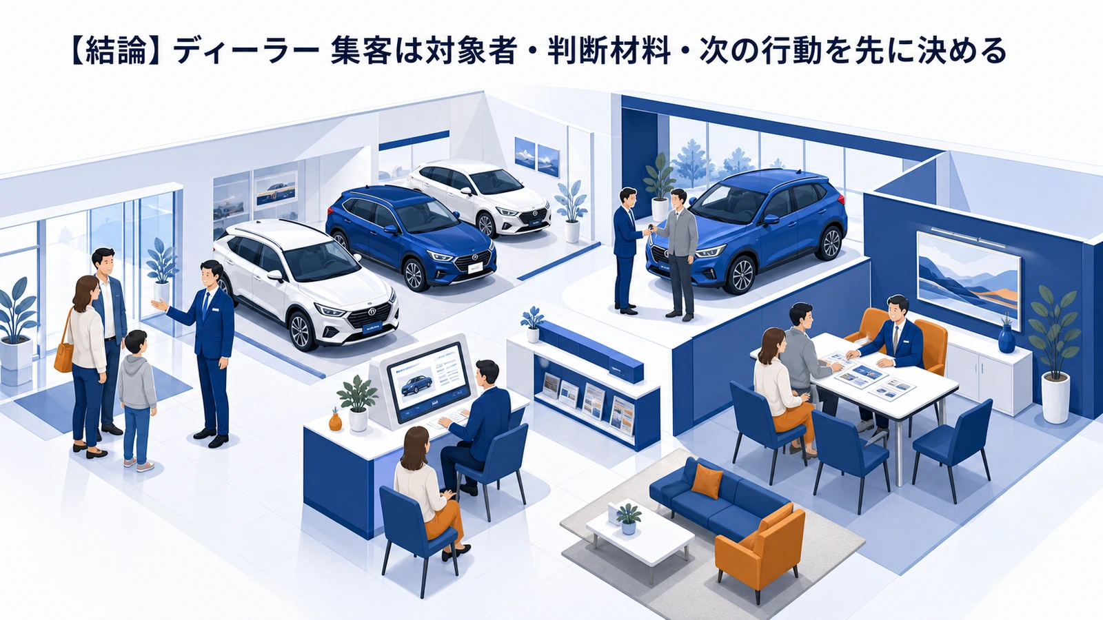 【結論】ディーラー 集客は対象者・判断材料・次の行動を先に決める