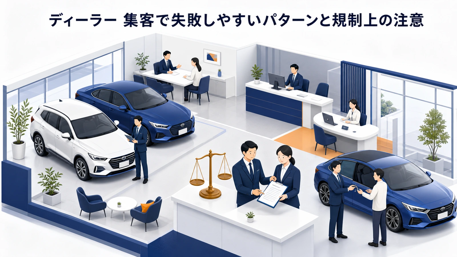 ディーラー 集客で失敗しやすいパターンと規制上の注意