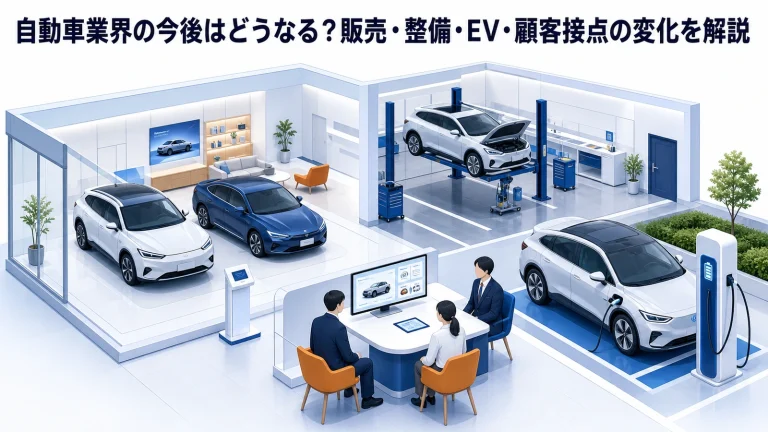 自動車業界の今後はどうなる？販売・整備・EV・顧客接点の変化を解説