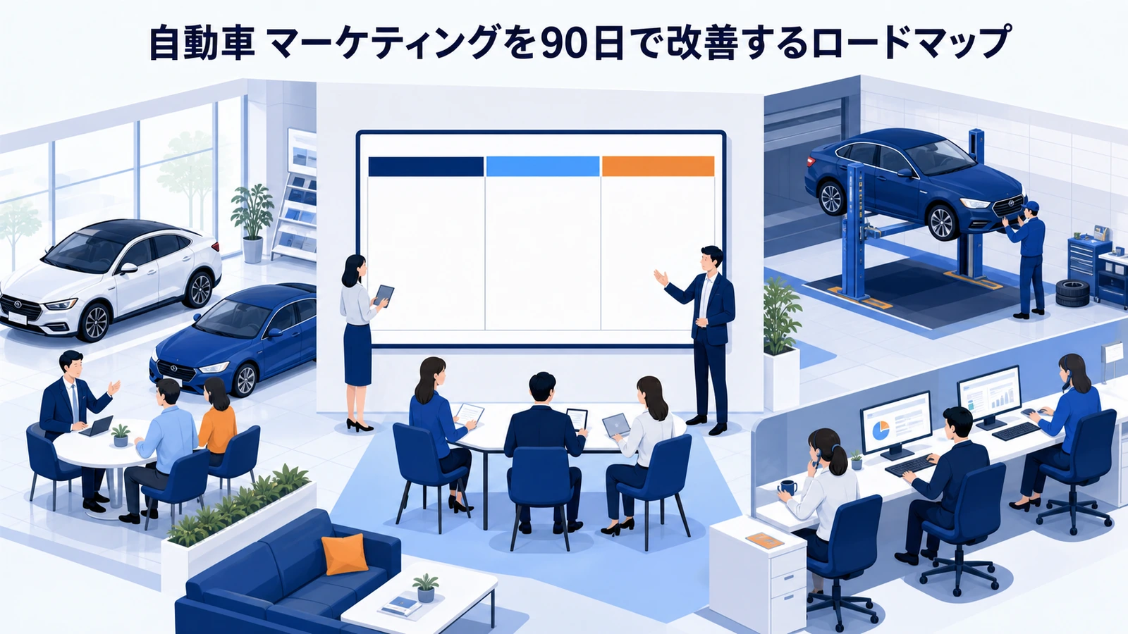 自動車 マーケティングのKPIと費用対効果の見方