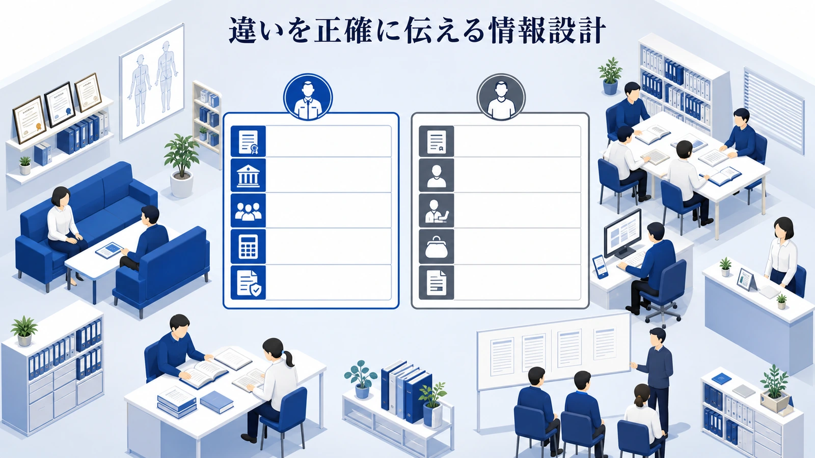 違いを正確に伝える情報設計