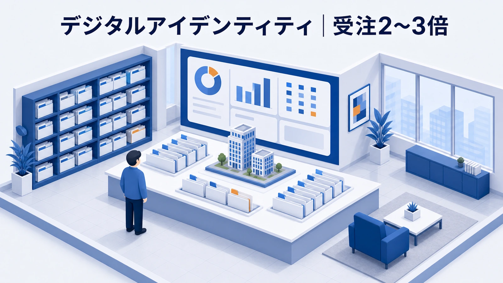 デジタルアイデンティティが顧客データ統合で既存リードからの受注を増やした事例イメージ