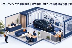 カーコーティングの集客方法|施工事例・MEO・予約導線を改善する