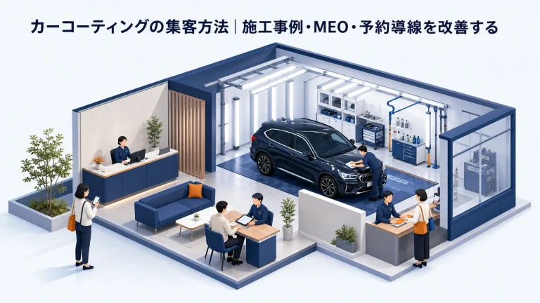 カーコーティングの集客方法｜施工事例・MEO・予約導線を改善する