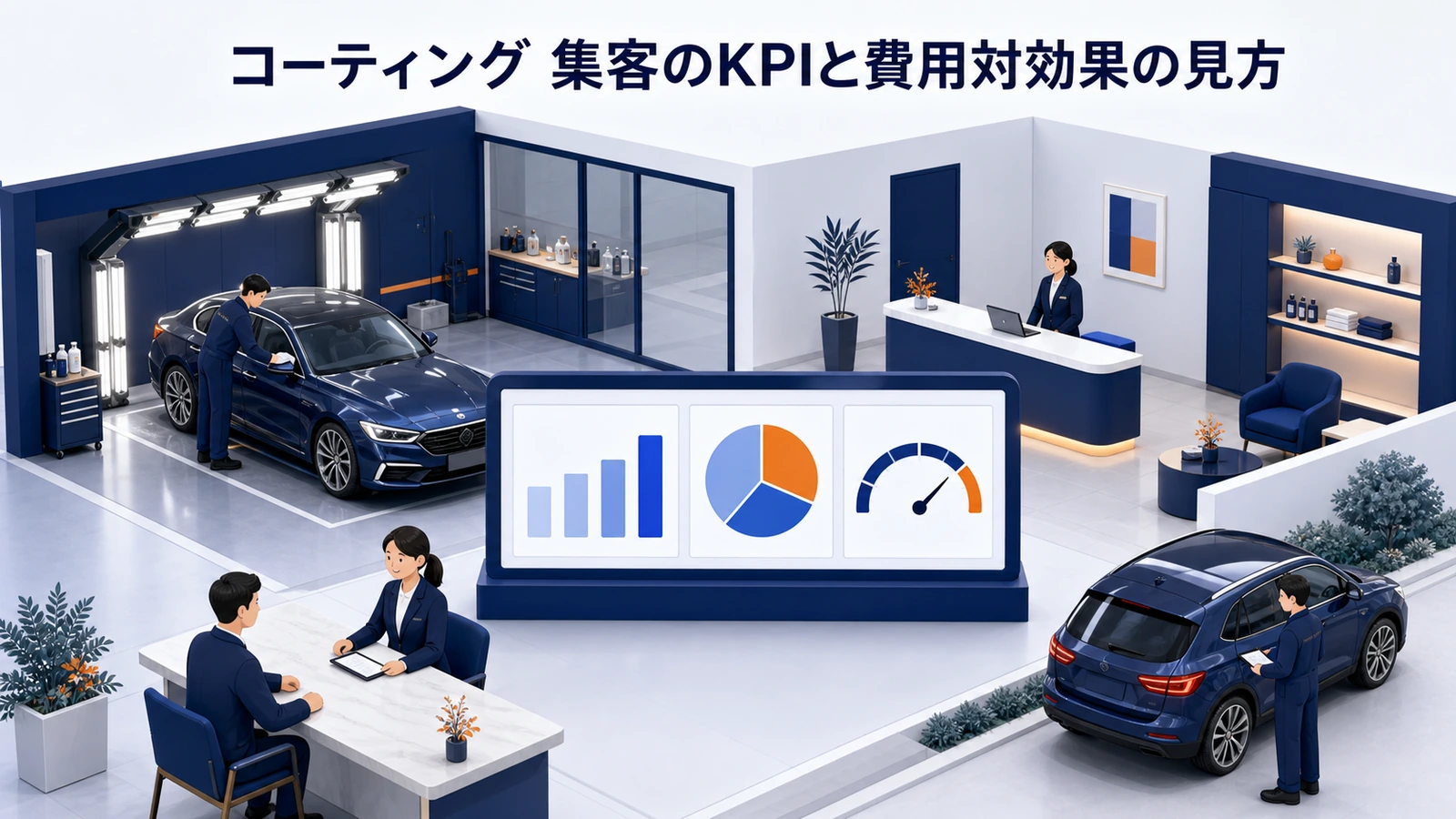 コーティング 集客のKPIと費用対効果の見方