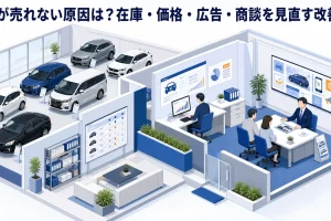 車が売れない原因は?在庫・価格・広告・商談を見直す改善策