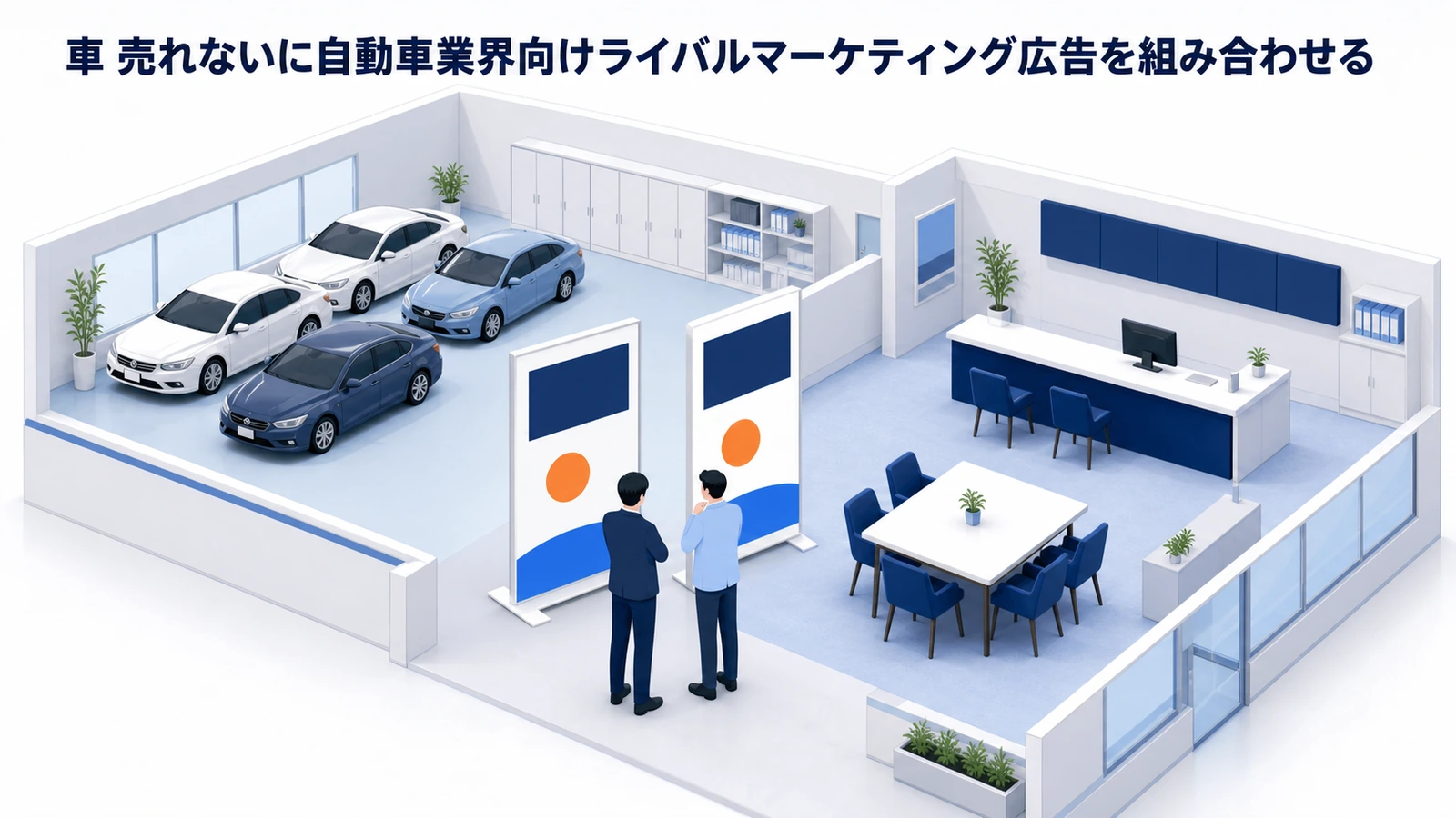 車 売れないに自動車業界向けライバルマーケティング広告を組み合わせる