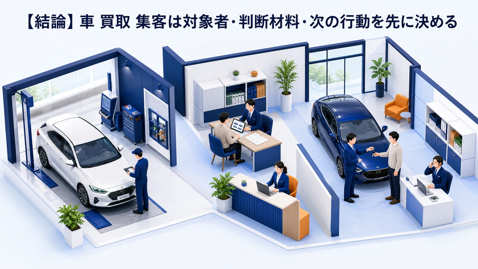 【結論】車 買取 集客は対象者・判断材料・次の行動を先に決める