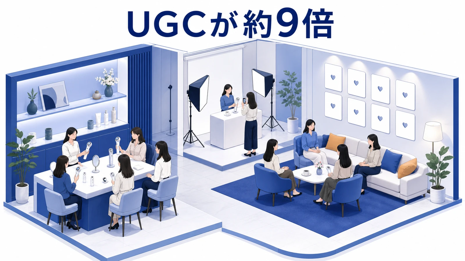 Panasonic BeautyのイベントとUGC創出を連動させたイメージ